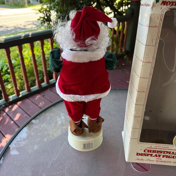Vintage Telco Motion-ettes Of Christmas Animated Santa Display Figure - Picture 3 of 6
